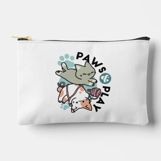 Paws and Play – Adorable Cat Illustration Etui (Voorkant)
