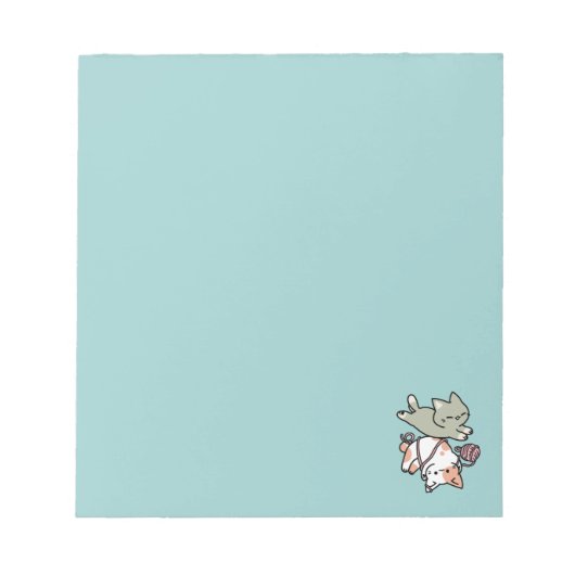 Paws and Play – Adorable Cat Illustration Notitieblok (Voorkant)