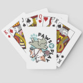 Paws and Play – Adorable Cat Illustration Pokerkaarten (Achterkant)