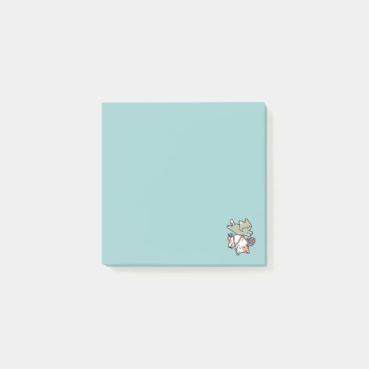 Paws and Play – Adorable Cat Illustration Post-it® Notes (Voorkant)