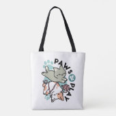 Paws and Play – Adorable Cat Illustration Tote Bag (Achterkant)