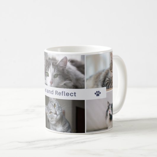 Paws and Reflect – Schattigee Cat Mok voor kattenl (Voorkant rechts)