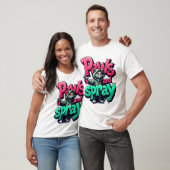 Paws and Spray – Stadsgraffiti, straatkunst T-shirt (Unisex)