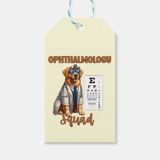 Paws and Vision Animal Ophthalmology Squad Cadeaulabel (Voorkant)