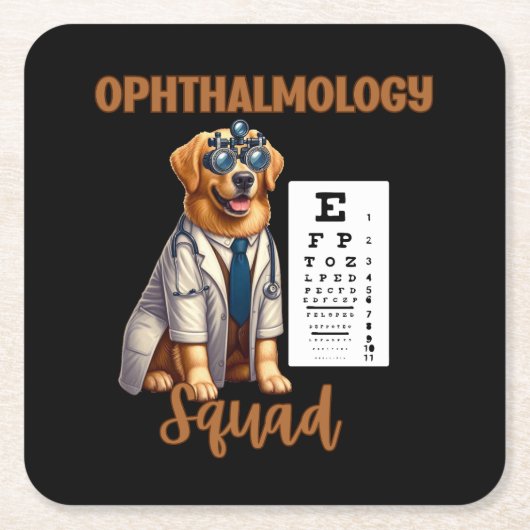 Paws and Vision Animal Ophthalmology Squad Kartonnen Onderzetters (Voorkant)