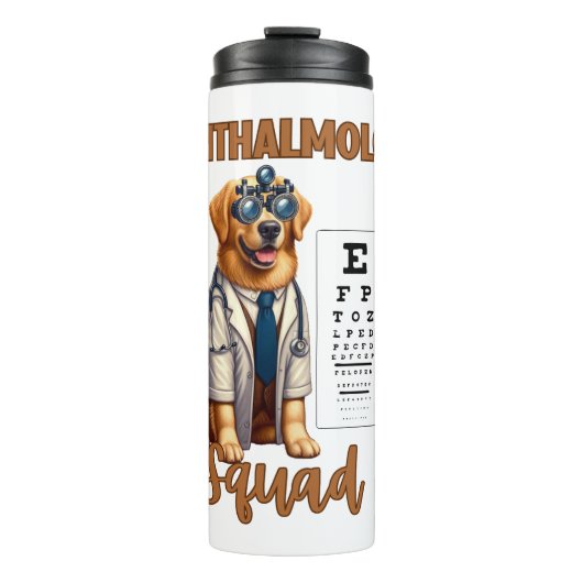 Paws and Vision Animal Ophthalmology Squad Thermosbeker (Voorkant)
