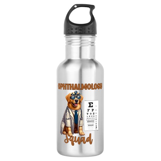 Paws and Vision Animal Ophthalmology Squad Waterfles (Voorkant)