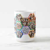 Paws and Whiskers Collage: een symfonie van harige Koffiemok (Center)