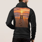 Paws Before Boots Zonsondergang Hoodie (Achterkant)