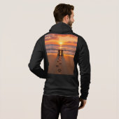 Paws Before Boots Zonsondergang Hoodie (Achterkant volledig)