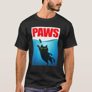 Paws Black Cat and Mouse Top Cute Parody