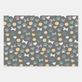 Paws Botten ballen en beste vriend patroon Inpakpapier Vel (Voorkant)