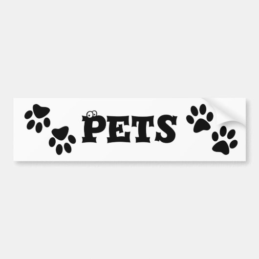 Paws Bumpersticker (Voorkant)