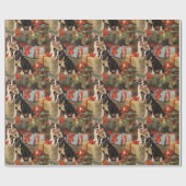 Paws & Cadeaus Franse Bulldog Kerst Cadeaupapier (Vlak)