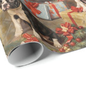 Paws & Cadeaus Franse Bulldog Kerst Cadeaupapier (Rol Hoek)