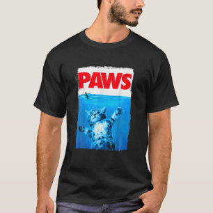 Paws Cat and Mouse Top, Cute Funny Cat Lover Parod T-shirt