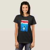 Paws Cat and Mouse Top, Cute Funny Cat Parody Top (Voorkant volledig)