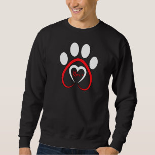 Paws Cat Heart Valentijnsdag voor vrouwelijke gezi Trui