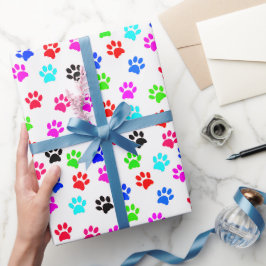 Paws Cat Lover Hondenliefhebber Cat mam Dog mam Pe Cadeaupapier