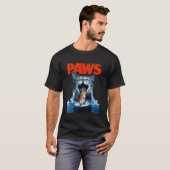 Paws Cat Lover Horror film Parody T shirt (Voorkant volledig)
