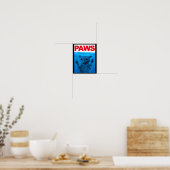Paws Cat Meme Humor Funny Kat Lover Funny Cats D Poster (Keuken)
