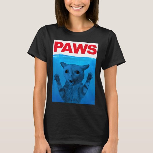 Paws Cat Meme Humor Funny Kat Lover Funny Cats D T-shirt (Voorkant)