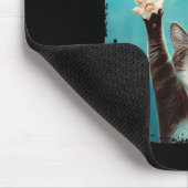 Paws Cat Mouse Parodie Cat Shark Chasing Muis Kitt Muismat (Hoek)