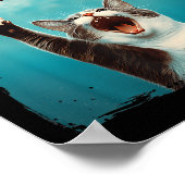 Paws Cat Mouse Parodie Cat Shark Chasing Muis Kitt Poster (Hoek)