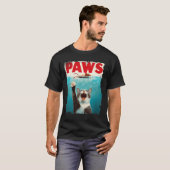 Paws Cat Mouse Parodie Cat Shark Chasing Muis Kitt T-shirt (Voorkant volledig)