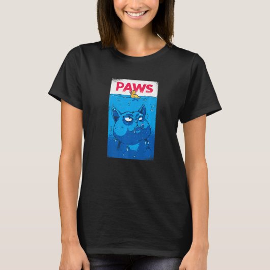 PAWS Cat T-shirt (Voorkant)