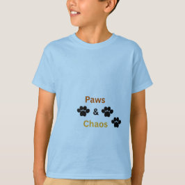 Paws & Chaos Grappig Huisdier Liefhebber Kinderen T-shirt