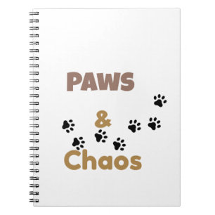 Paws & Chaos Mooie Dierenliefhebber Notitieboek