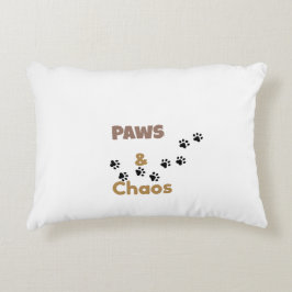 Paws & Chaos Mooie Huisdier Liefhebber Accent Kuss Kussen
