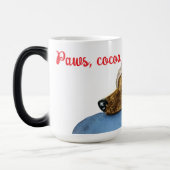 Paws, cocoa and joy! magische mok (Links)