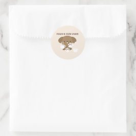 Paws & Cozy Vibes | Mooie Huisdier Muur Kunst & St Ronde Sticker