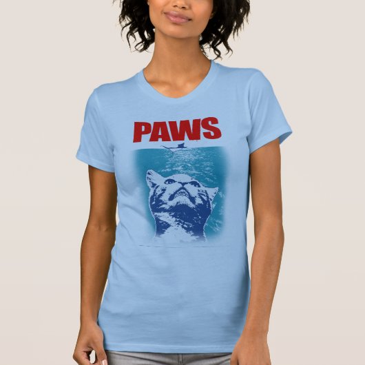 PAWS! De vicieuze kat van beneden T-shirt (Voorkant)