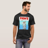 Paws Dog Parody 80s Corgi Shark Dog T-shirt (Voorkant volledig)