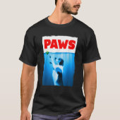 Paws Dog Parody Tennis Ball T-shirt (Voorkant)