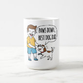 Paws Down, de beste Vaderdag van de hondenvader Koffiemok (Center)
