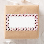 Paws en Botten Funny Design for Hondenliefhebbers Etiket (Insitu)