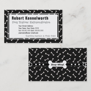 Paws en Botten Funny Design for Hondenliefhebbers Visitekaartje