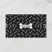 Paws en Botten Funny Design for Hondenliefhebbers Visitekaartje (Achterkant)