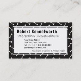 Paws en Botten Funny Design for Hondenliefhebbers Visitekaartje