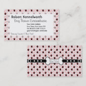 Paws en Botten Funny Design for Hondenliefhebbers Visitekaartje (Voorkant / Achterkant)