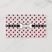 Paws en Botten Funny Design for Hondenliefhebbers Visitekaartje (Achterkant)