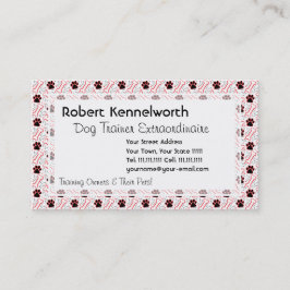 Paws en Botten Funny Design for Hondenliefhebbers Visitekaartje