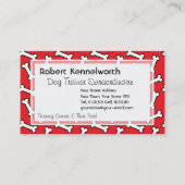 Paws en Botten Funny Design for Hondenliefhebbers Visitekaartje (Voorkant)