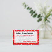 Paws en Botten Funny Design for Hondenliefhebbers Visitekaartje (Staand voorkant)