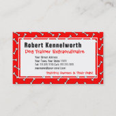 Paws en Botten Funny Design for Hondenliefhebbers Visitekaartje (Voorkant)