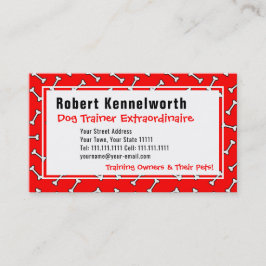 Paws en Botten Funny Design for Hondenliefhebbers Visitekaartje